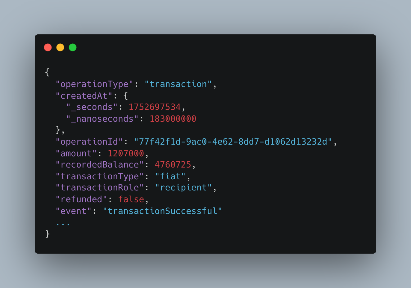 Webhook Reference Preview