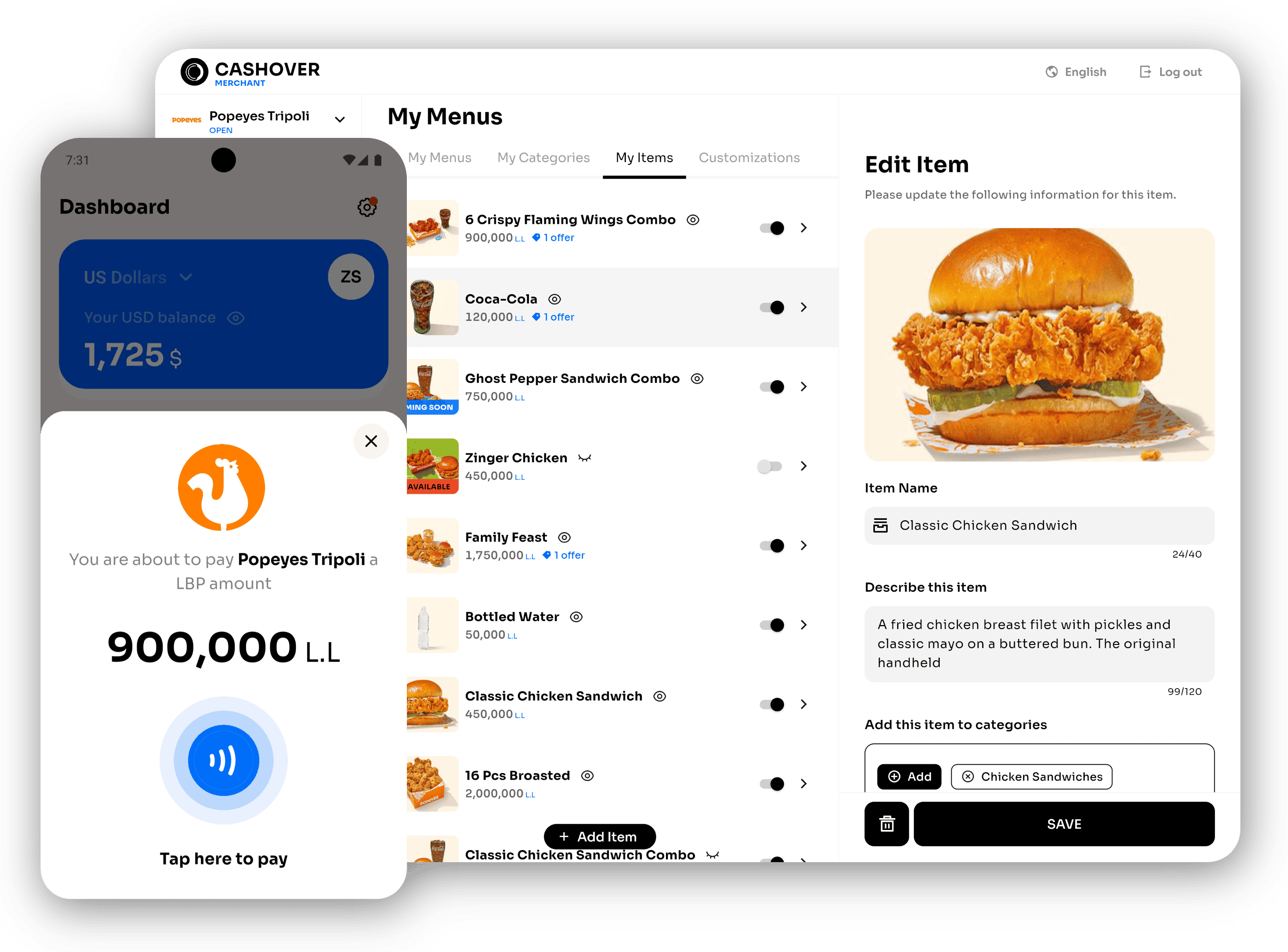 Integrate CashOver in Your Mobile App