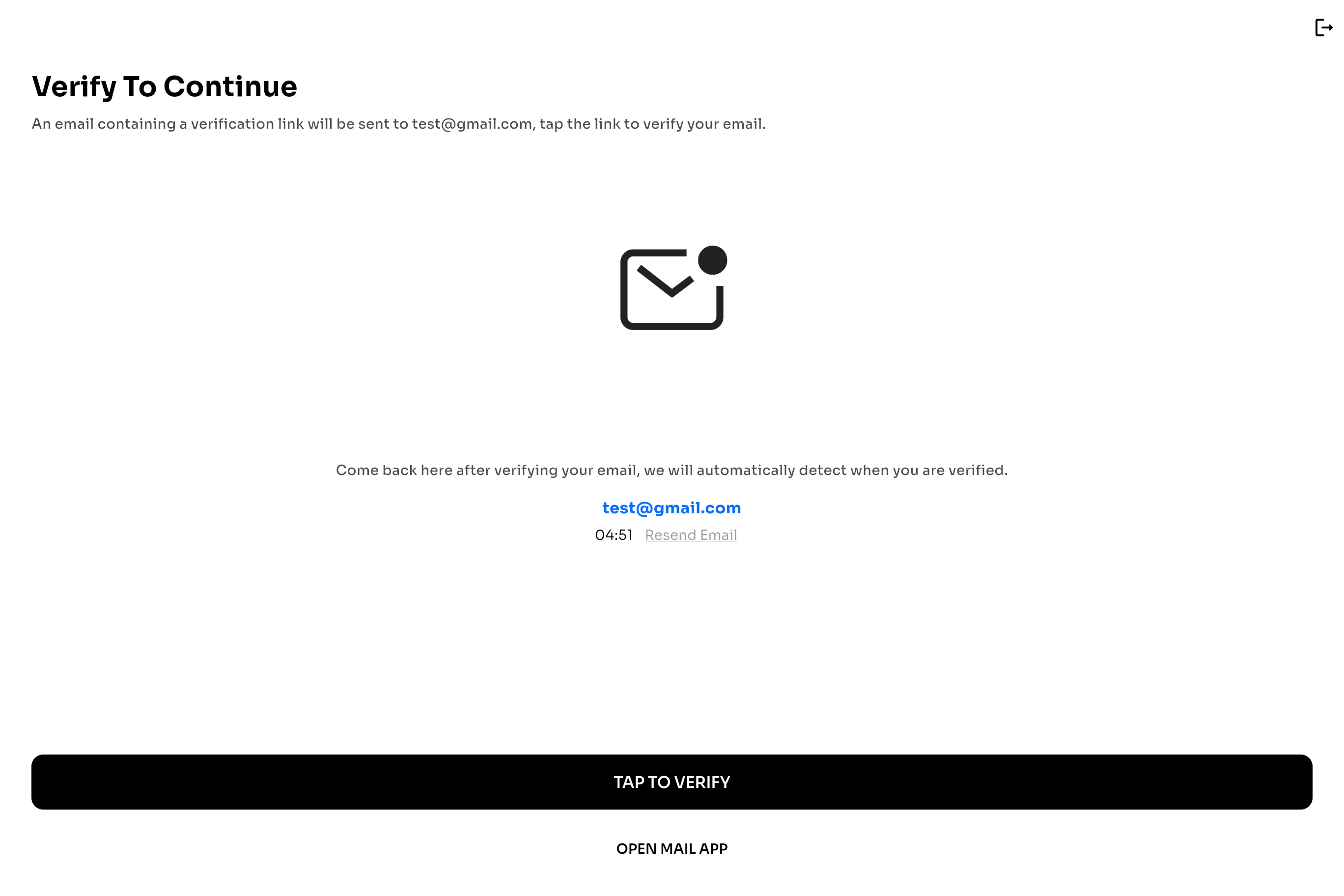 Email Verification