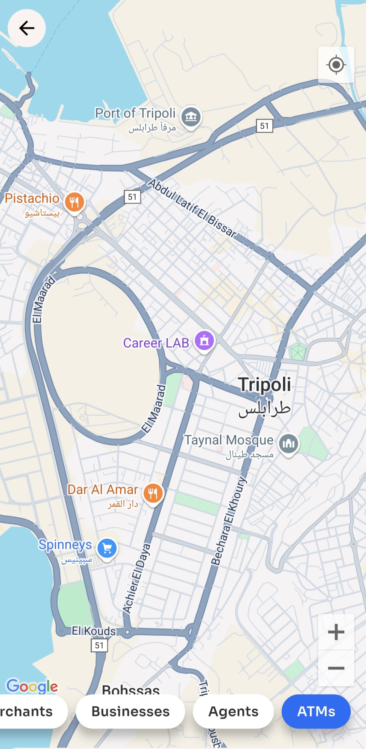 ATM map